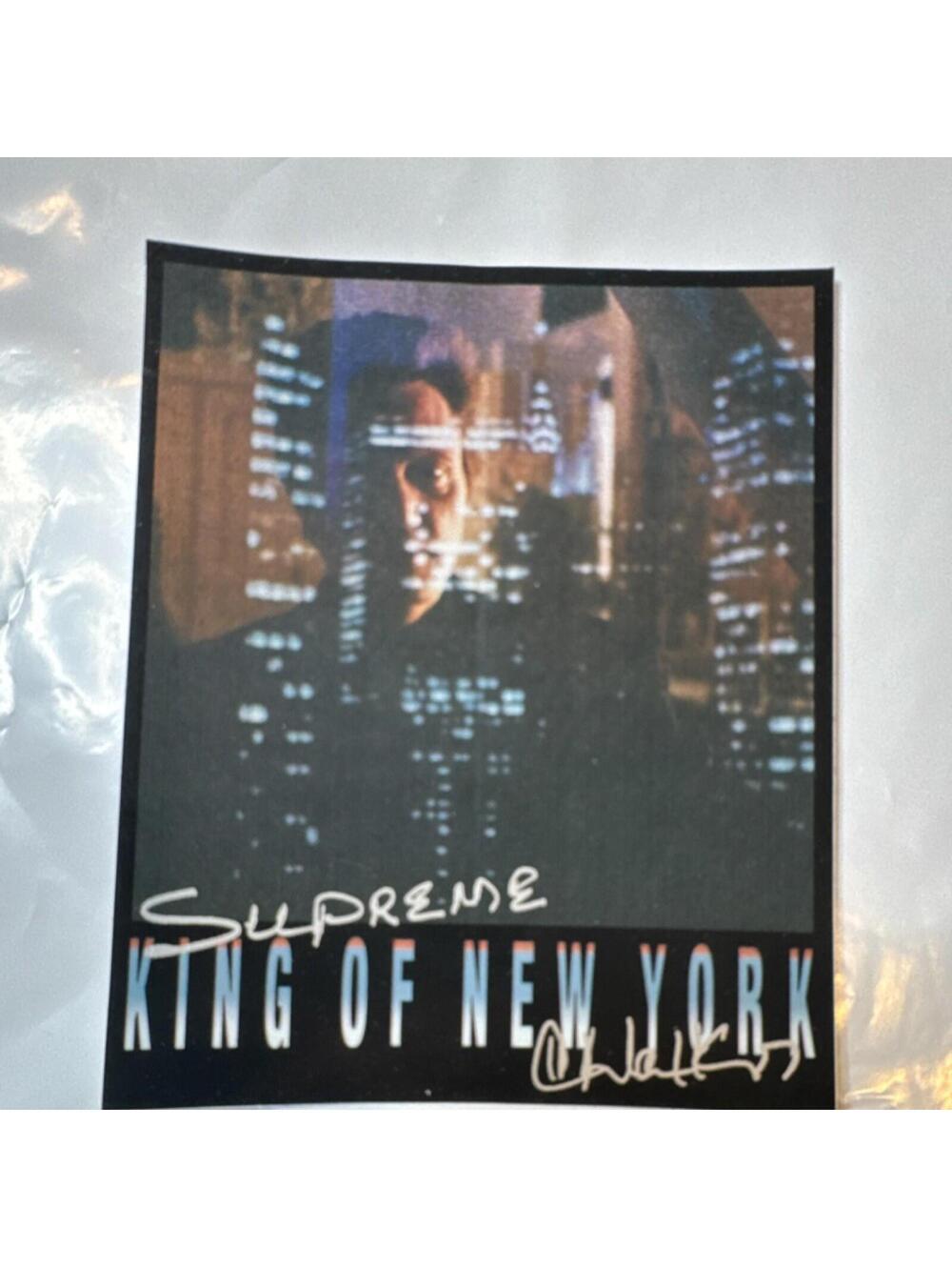 Supreme King Of New York Cityscape Design Skateboard Sticker